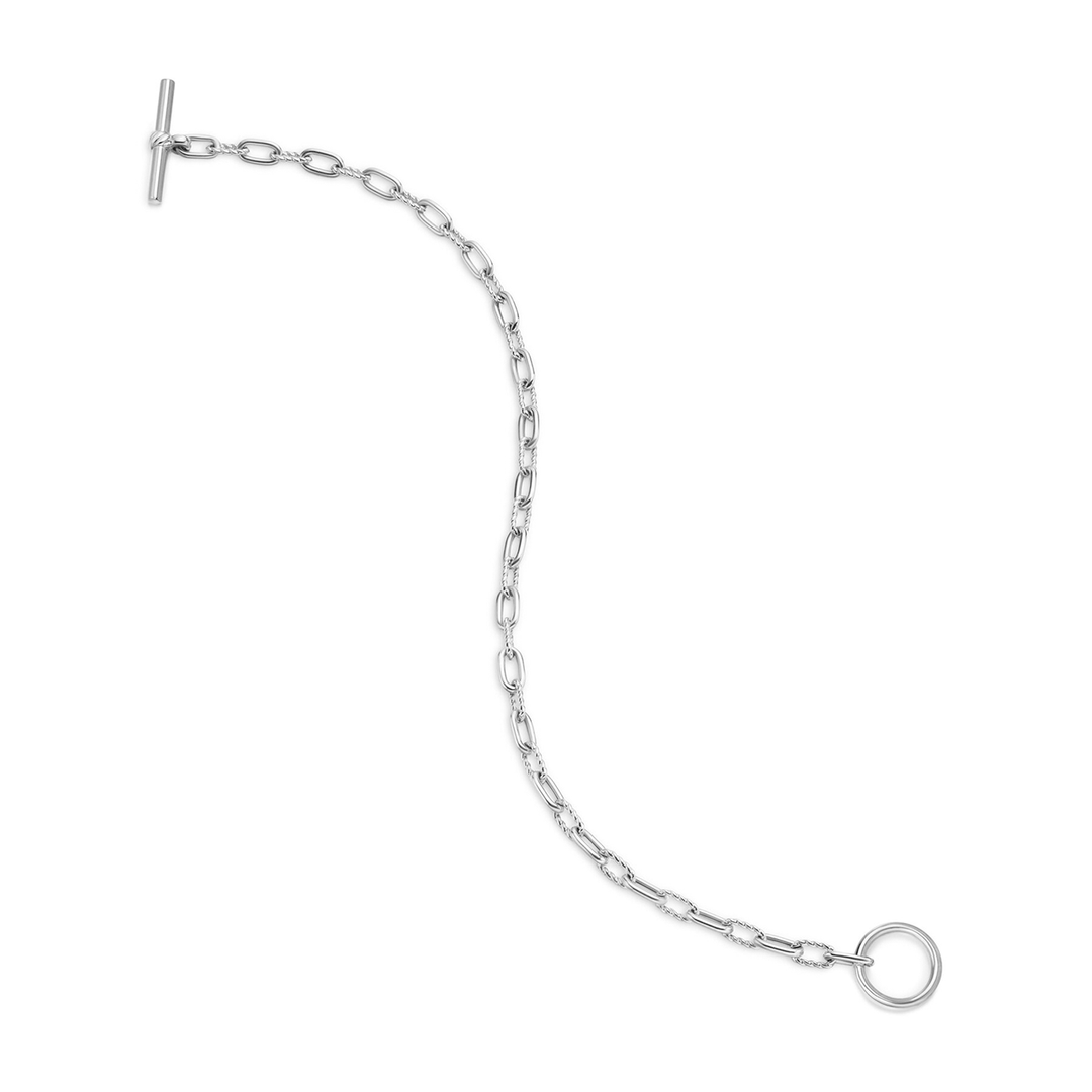 David Yurman DY Madison® Toggle Chain Bracelet Sterling Silver, 3mm Medium