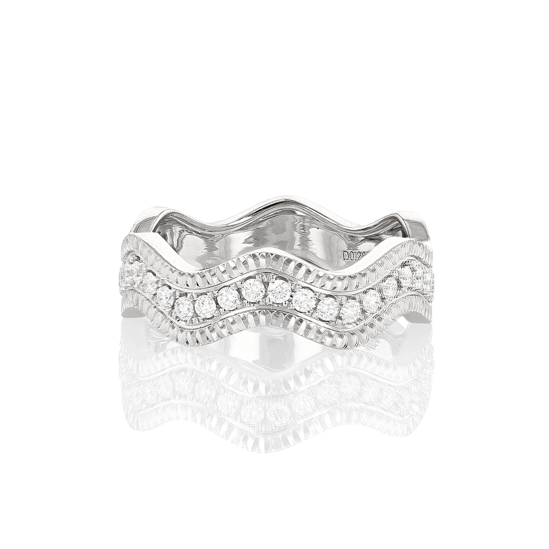 Regency 18k White Gold and .27 Total Weight Diamond Ring