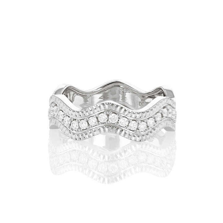 Regency 18k White Gold and .27 Total Weight Diamond Ring