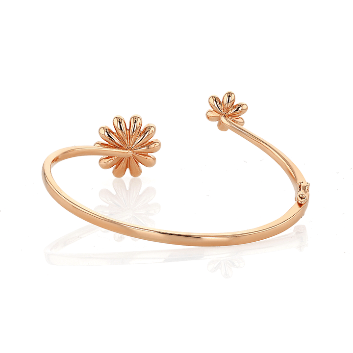 Fleur 18k Rose Gold and .88 Total Weight Diamond Bracelet