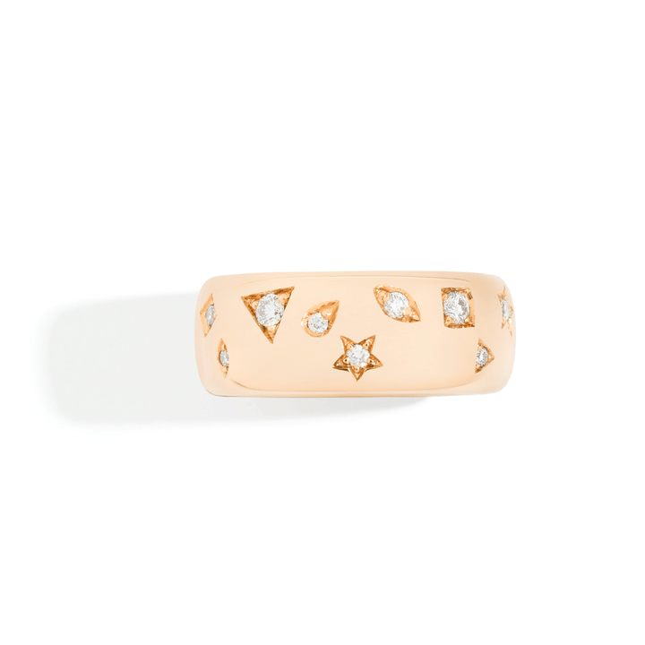 Pomellato Iconica 18k Yellow Gold Diamond Medium Ring