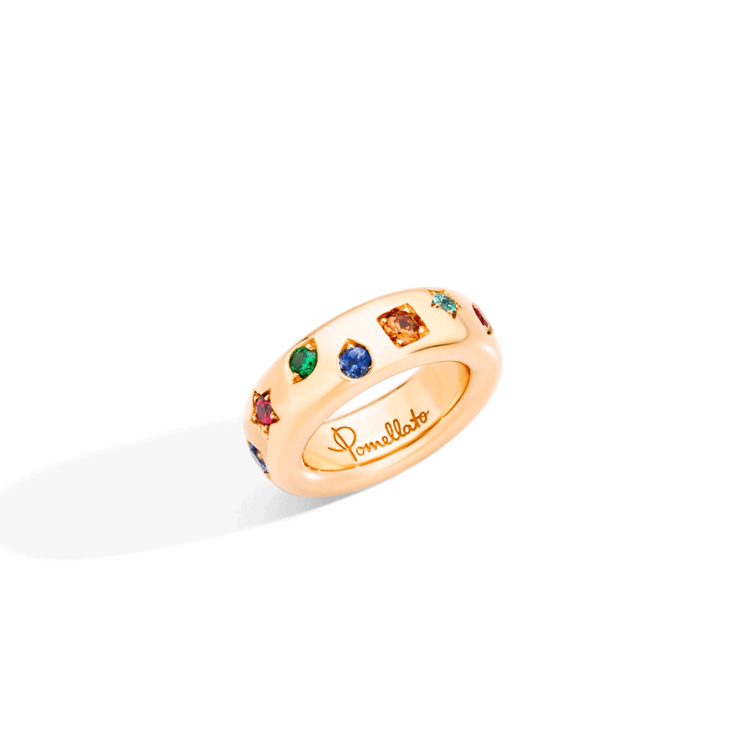 Pomellato Iconica 18k Rose Gold and Gemstone Ring