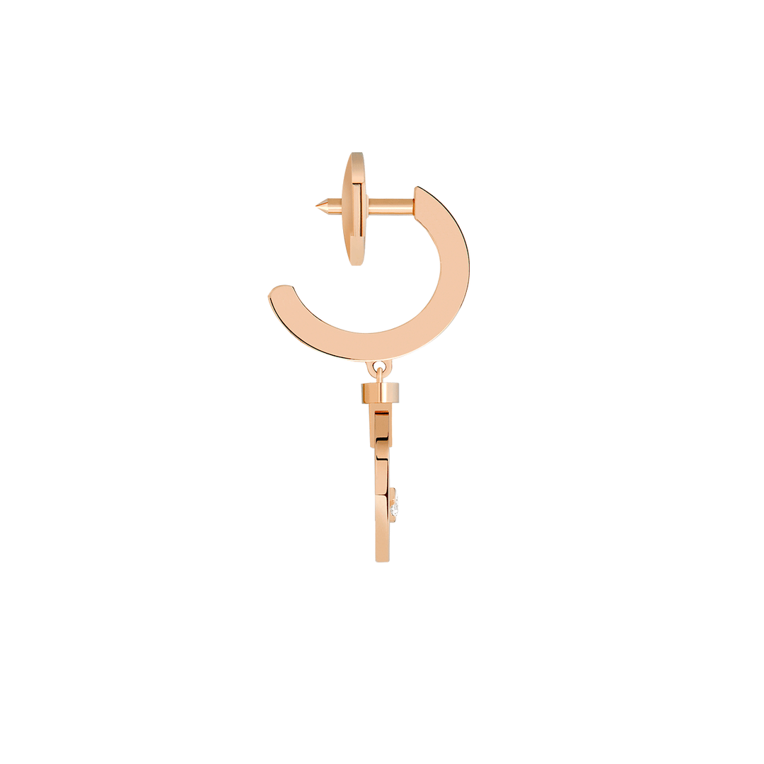 Fred Pretty Woman 18k Rose Gold and Diamond Single Heart Earring, Exclusively at Hamilton Jewelers