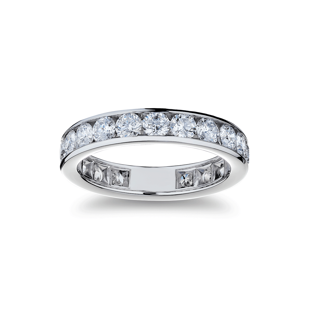 Platinum and Diamond 2.41 Total Weight Eternity Band