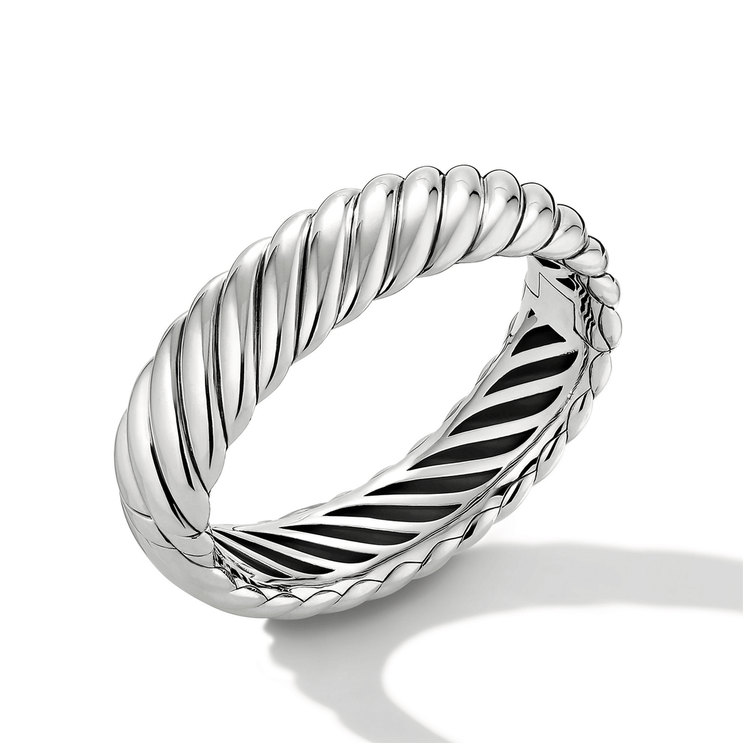 David Yurman Sculpted Cable Bracelet Sterling Silver, 17mm