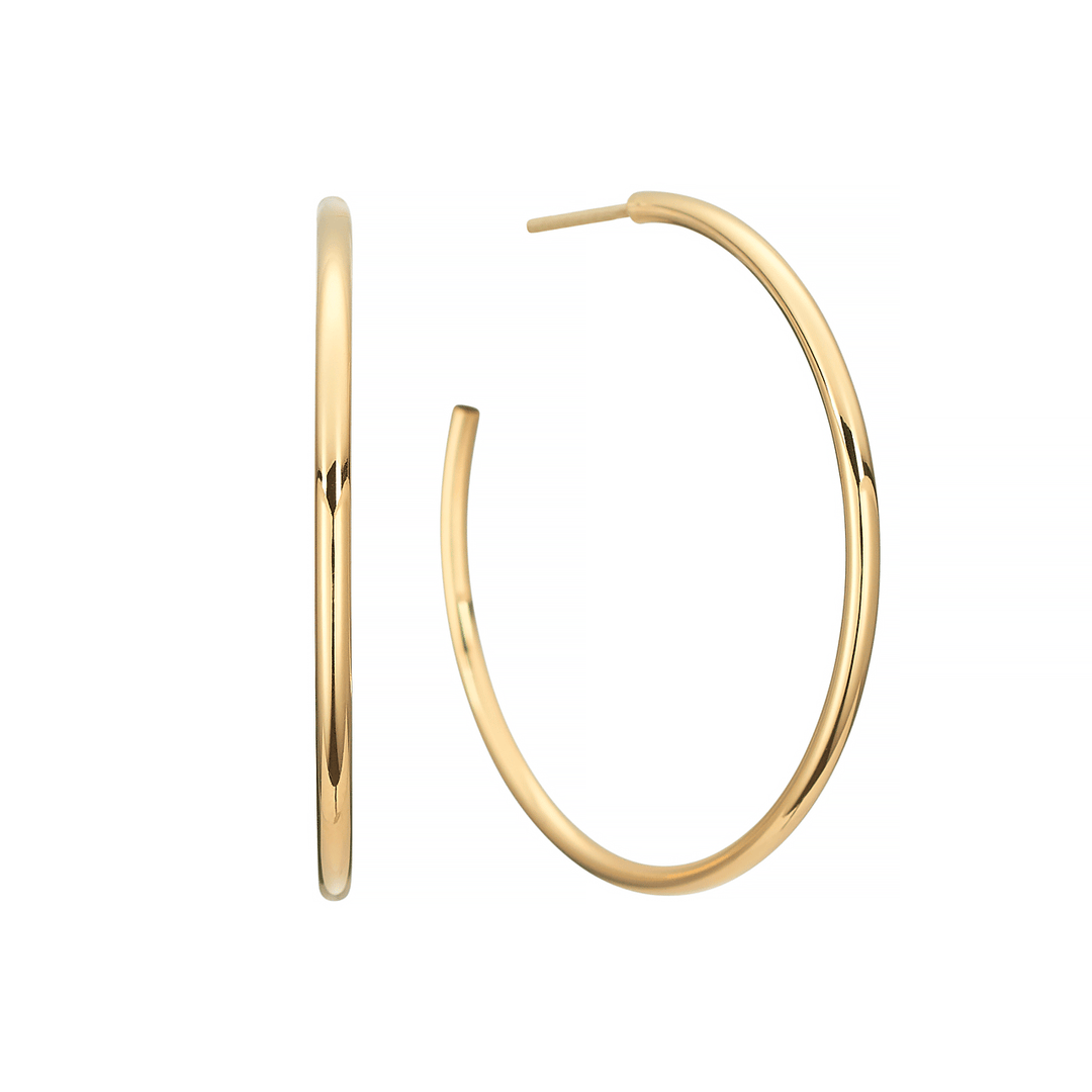 Hamilton Collection 14k Yellow Gold 30mm Hoop Earrings