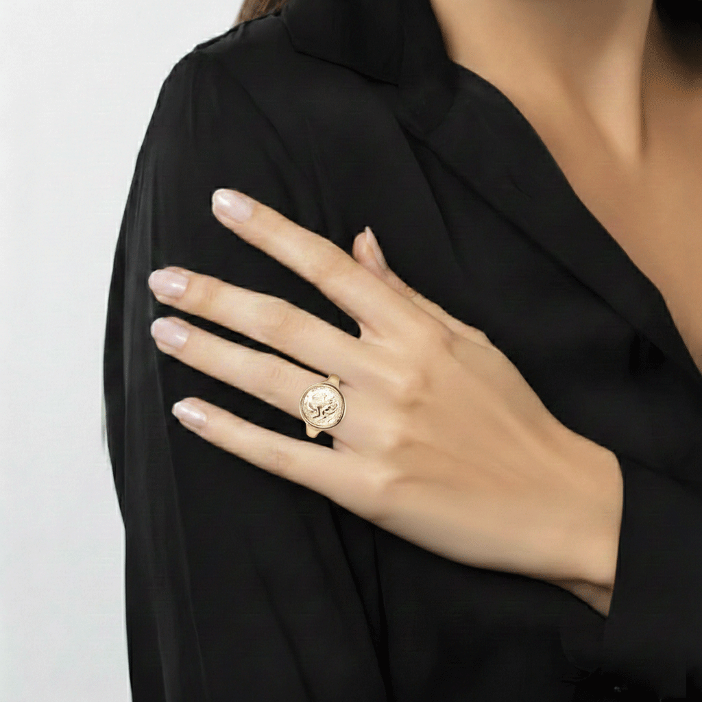 St. Christopher 14k Yellow Gold Ring