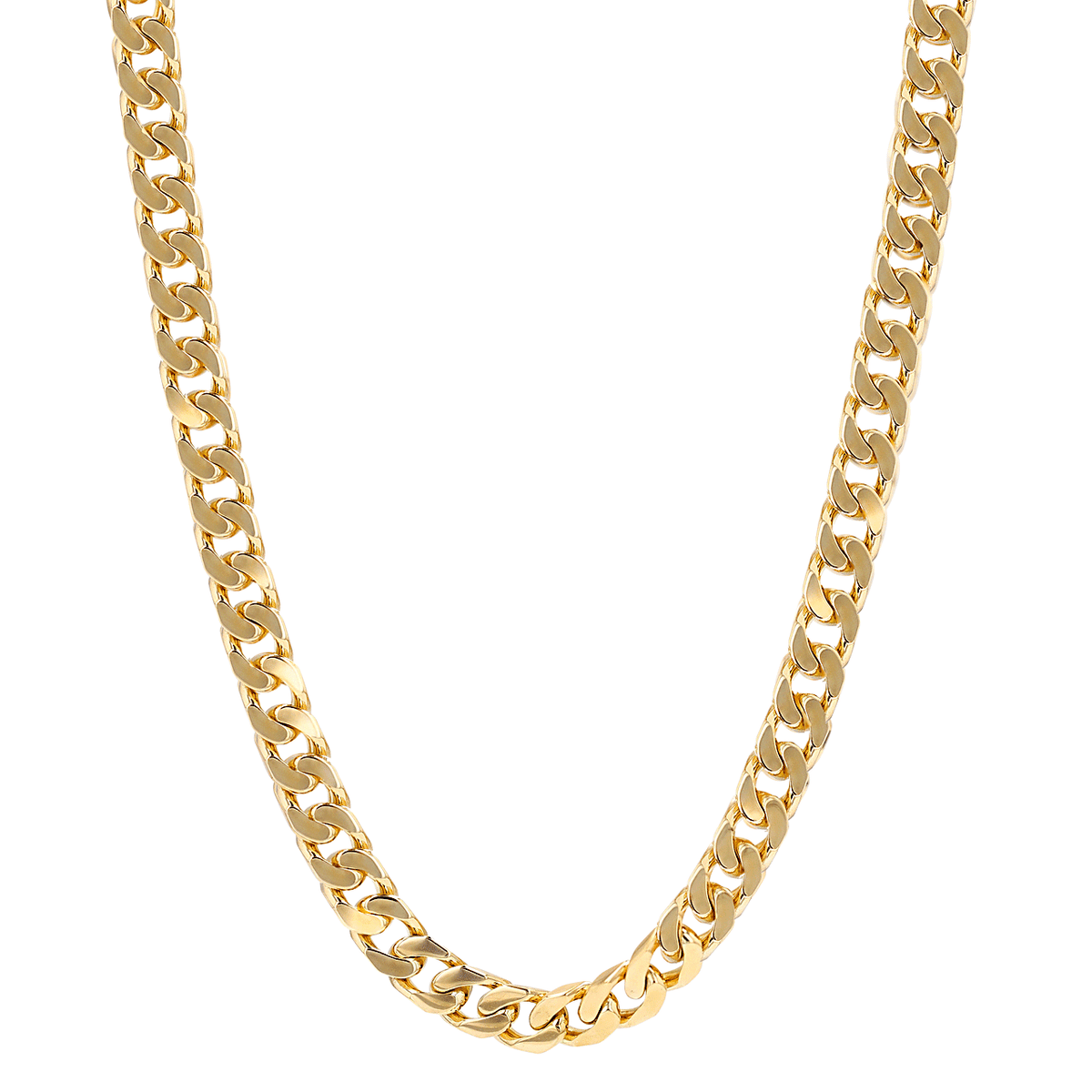 Men's Solid 6mm Curb Link Chain