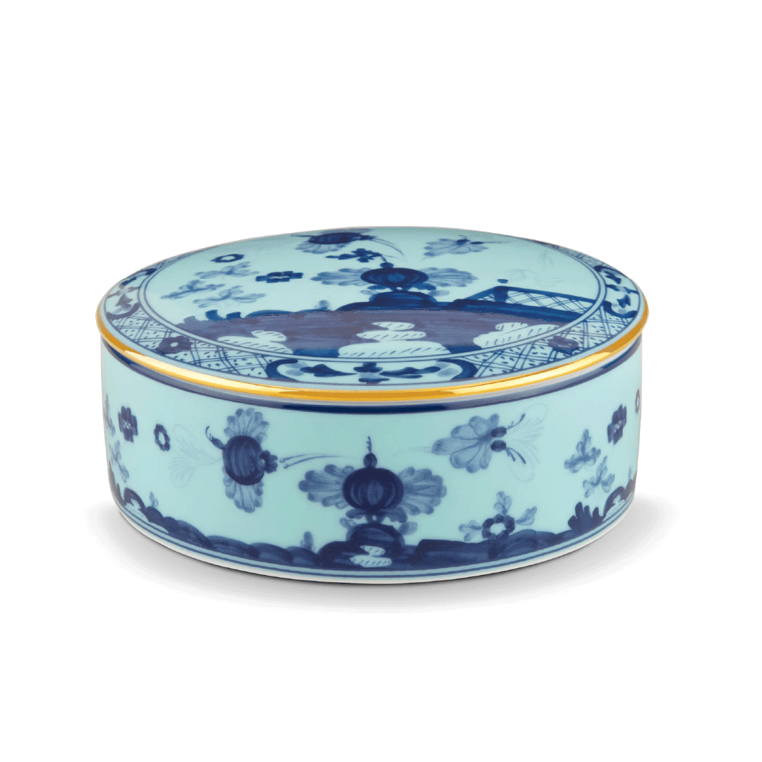 Ginori 1735 Oriente Italiano Iris Round Box