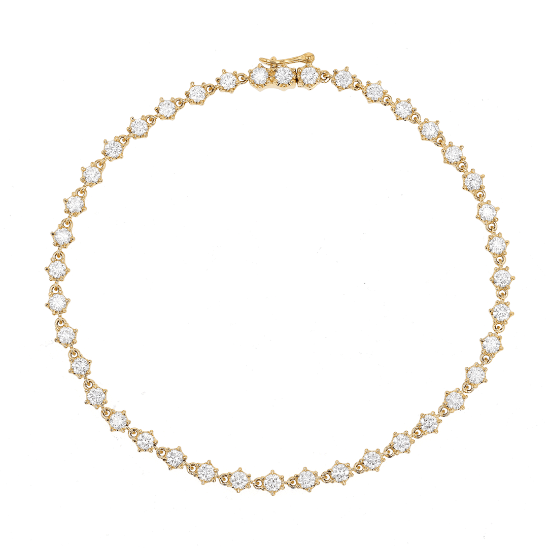 Joyful 18k Yellow Gold and Diamond 1.84 Total Weight Bracelet