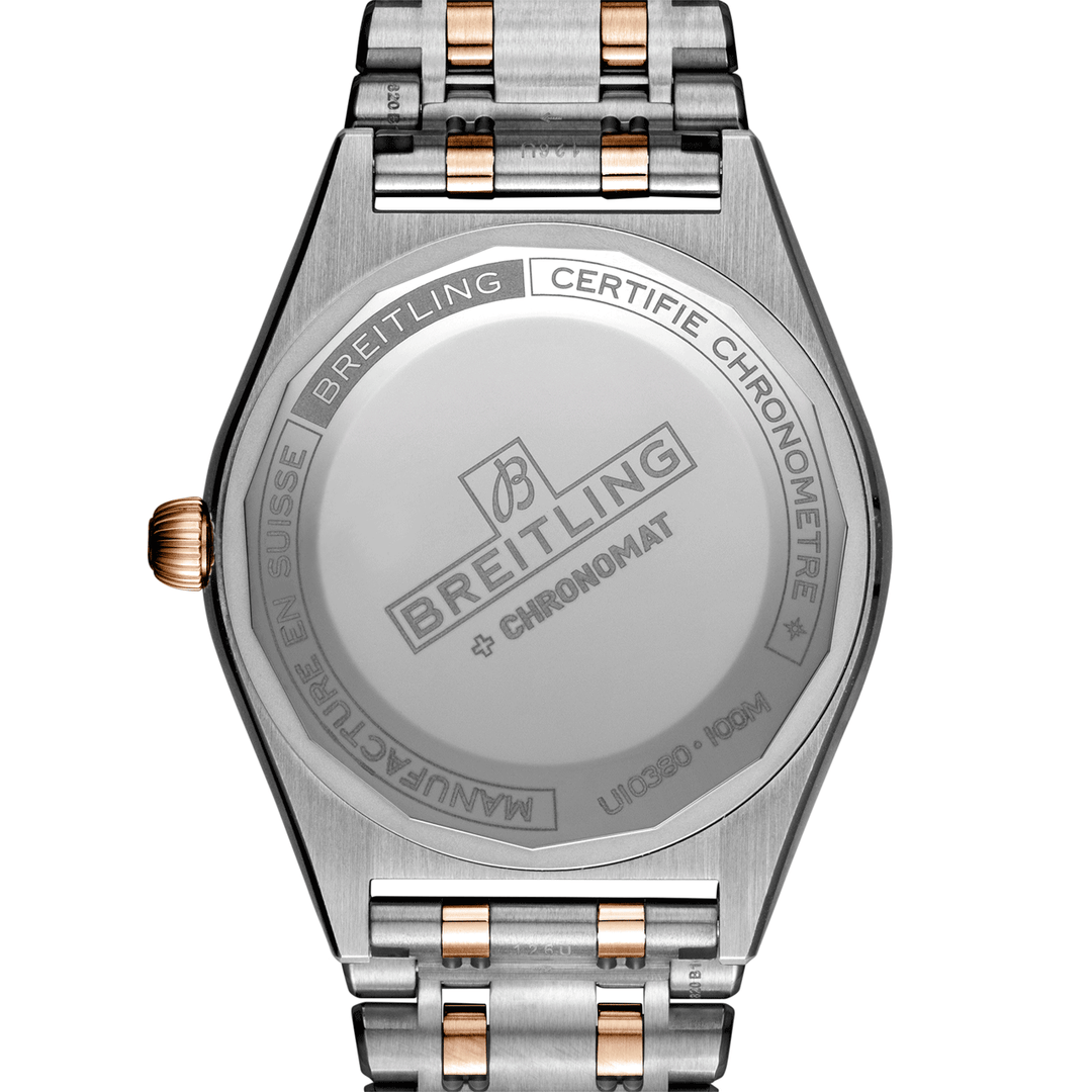 Breitling Ladies Stainless Steel & 18k Rose Gold Chronomat Automatic 36 #U10380591K1U1