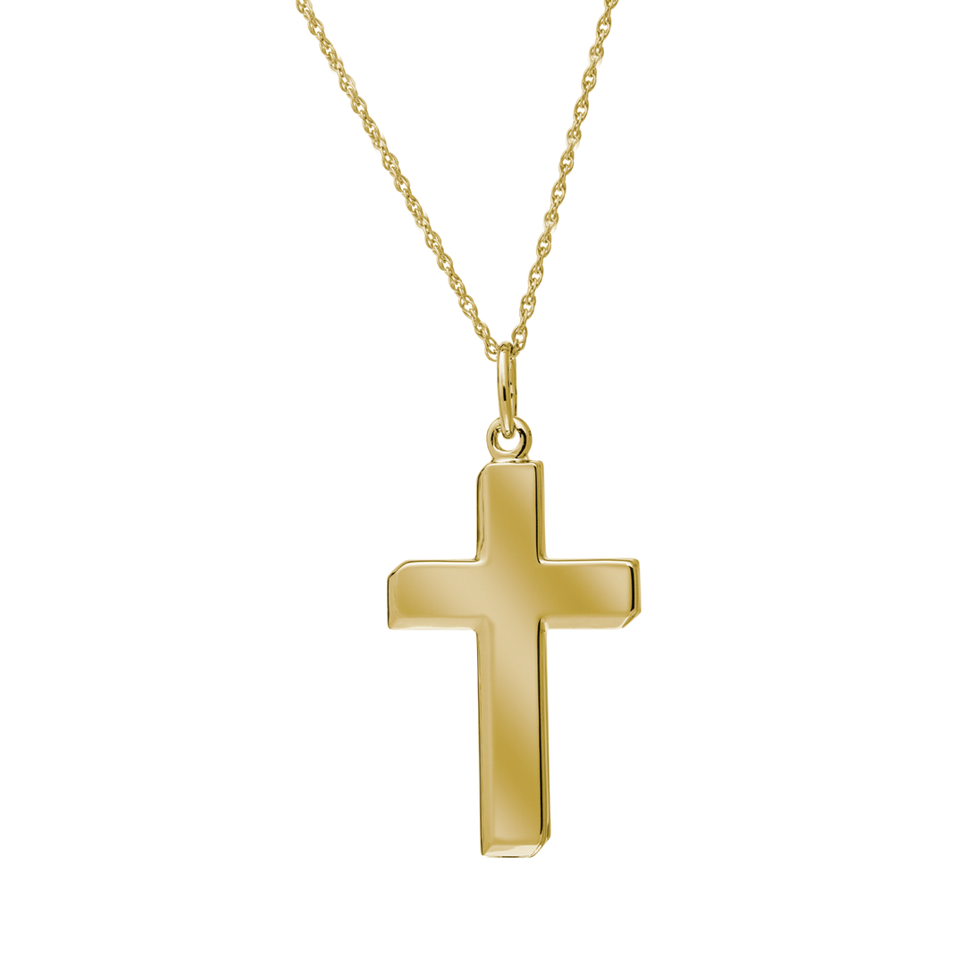 Hamilton Collection 14k Yellow Gold Large 17mm x 34mm Cross Pendant 20 Inch
