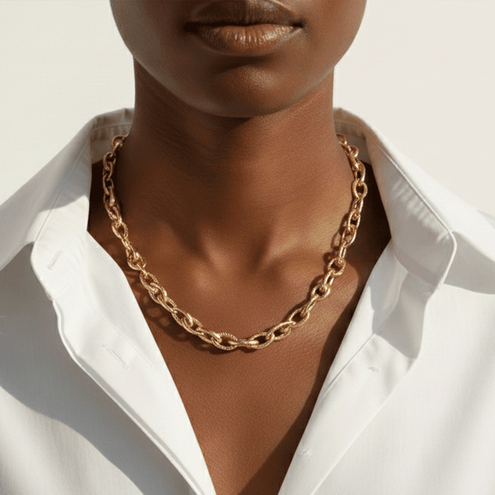 Hamilton Collection 14k Yellow Gold 8mm Collar Necklace