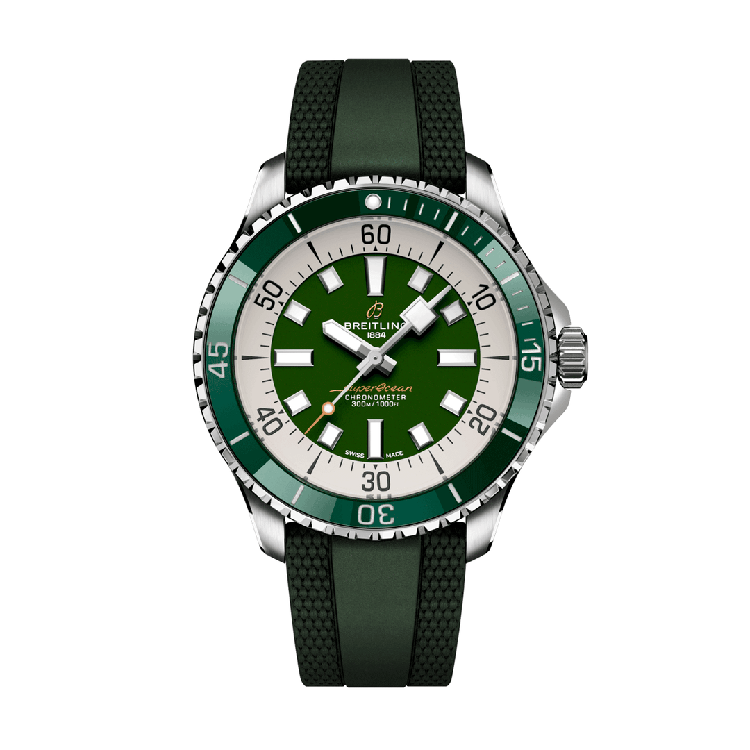 Breitling Superocean 44mm Green Dial #A17376A31L1S1