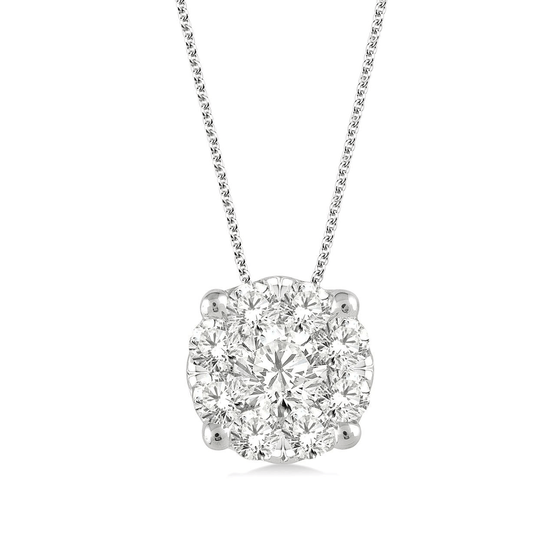 Celestial 14k White Gold and Diamond 2.00 Total Weight Pendant