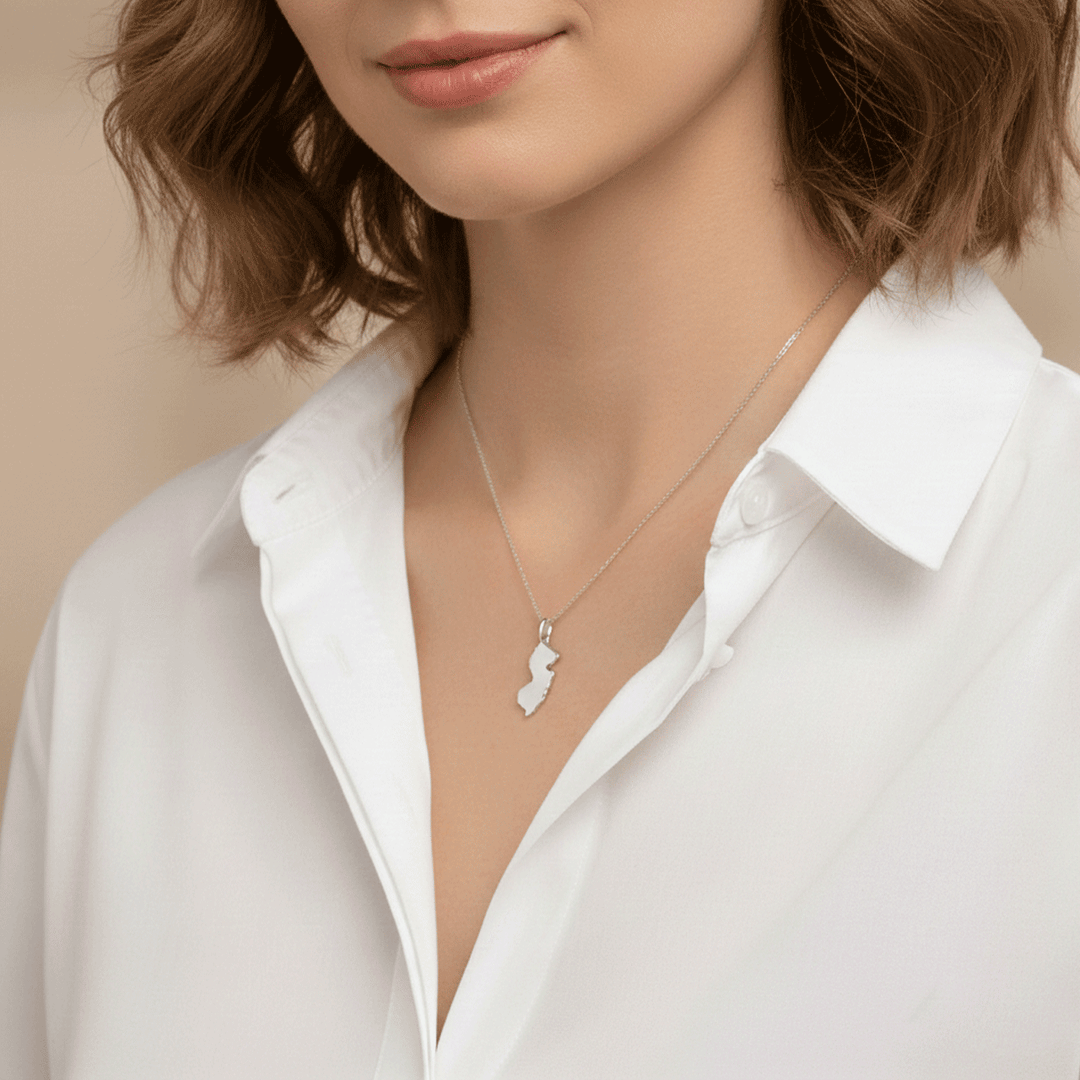 Hamilton Sterling Silver New Jersey State Charm