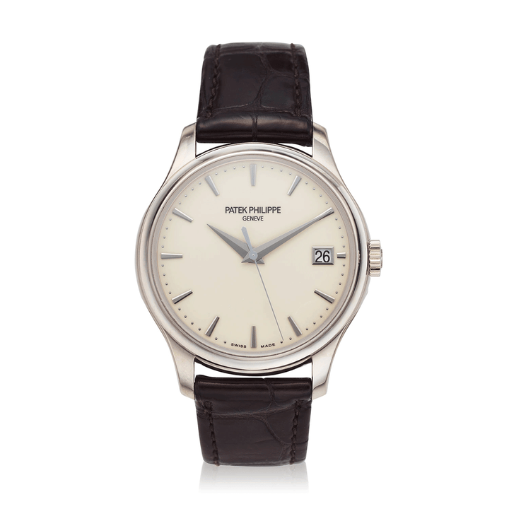 PATEK PHILIPPE WHITE GOLD CALATRAVA WITH HINGED CASEBACK, REF. 5227G-00