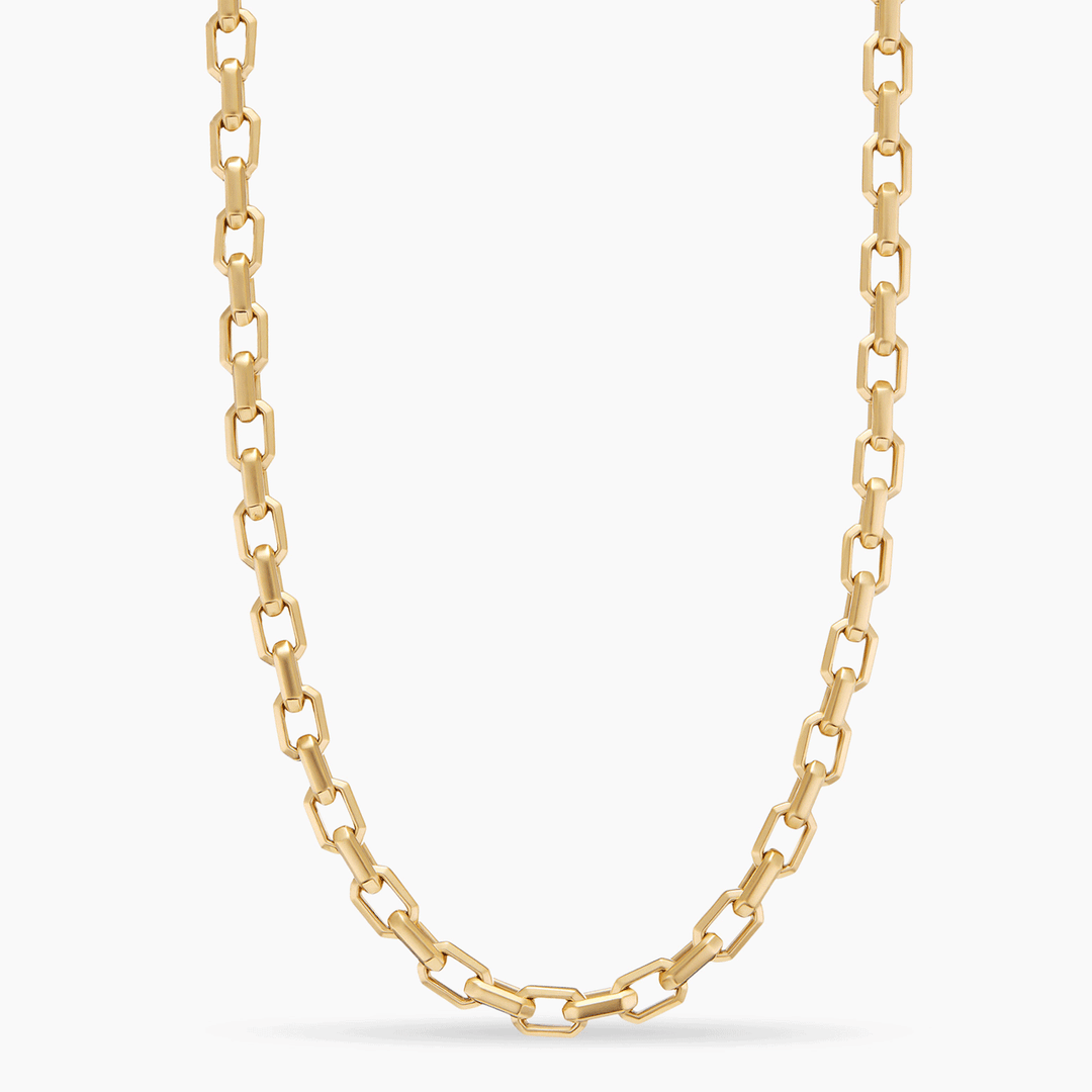 David Yurman Streamline Heirloom Chain Link Necklace 18k Yellow Gold, 5.5mm