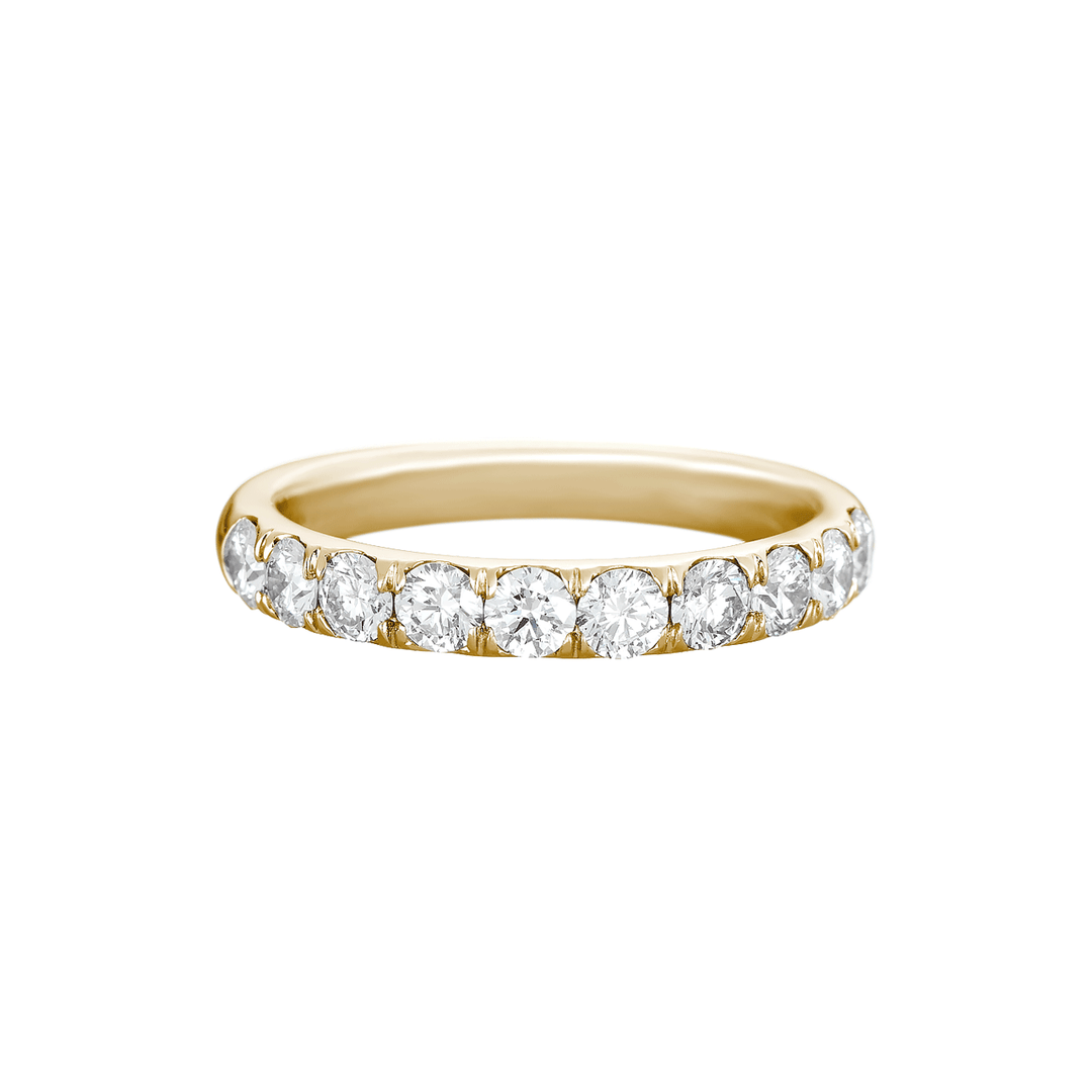 Lisette 18k Yellow Gold .50 Total Weight Diamond Half Way Band