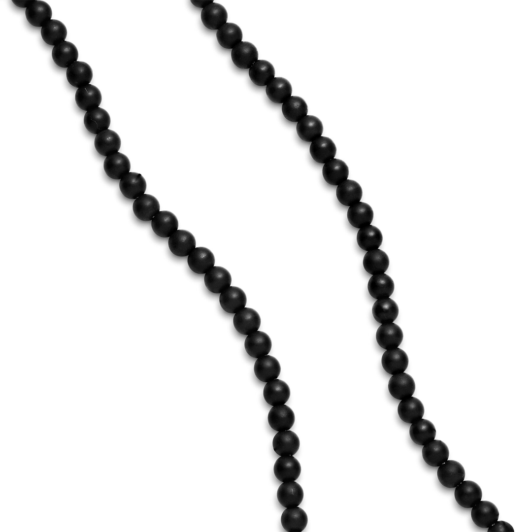 DY Spiritual Beads Necklace with Black Onyx 26"