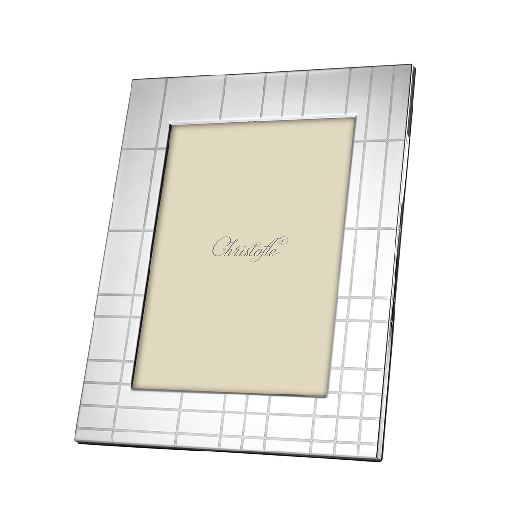 Christofle Graphik Stainless Steel 5 x 7 Frame