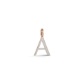 Walters Faith 18k rose Gold Diamond "A" Initial Charm