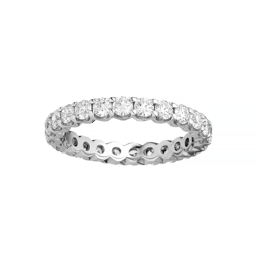 Hamilton Duet 18k Gold Diamond 1.50 Total Weight Eternity Band