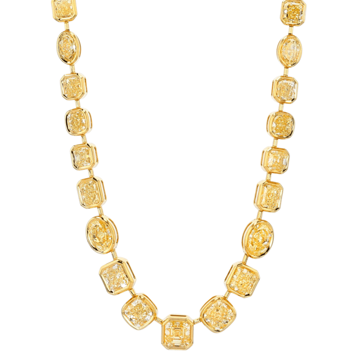 Hamilton Private Reserve Collection 18k Yellow Gold and 41.22 Total Weight Diamond Necklace