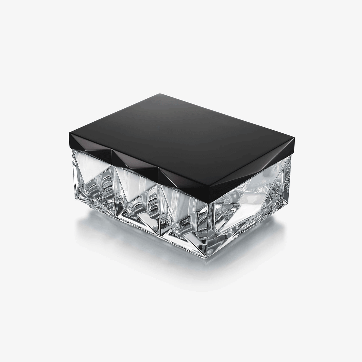 Louxor Small Box, Black and Clear