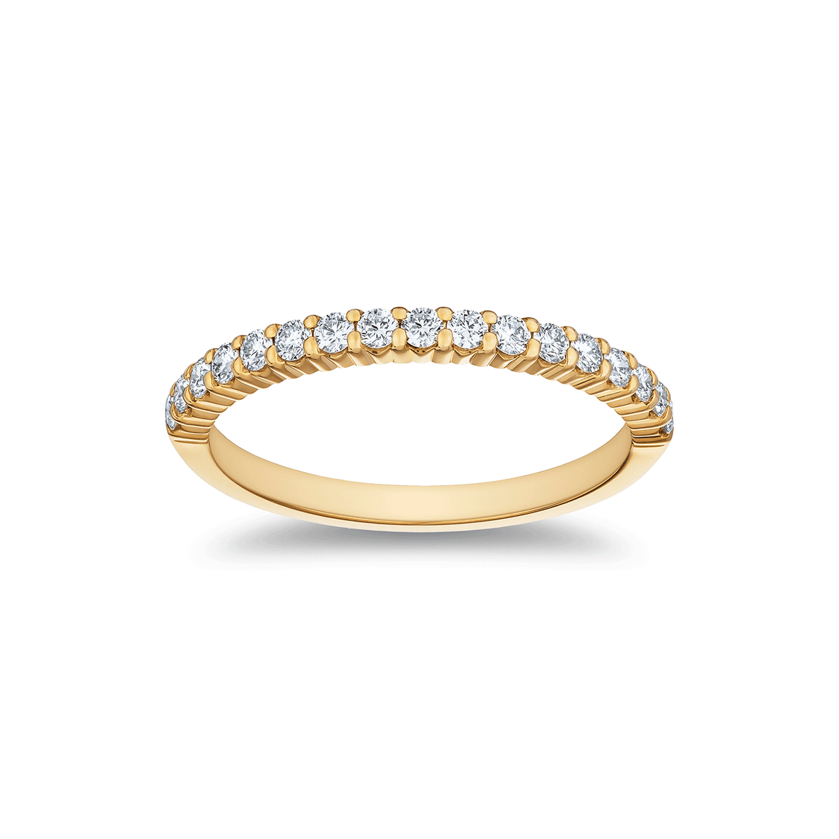Hamilton Collection 18k Yellow Gold and .34 Total Weight Diamond Band