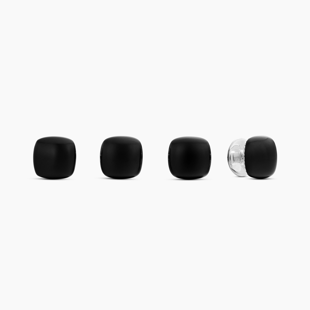 David Yurman Streamline® Cushion Tuxedo Studs