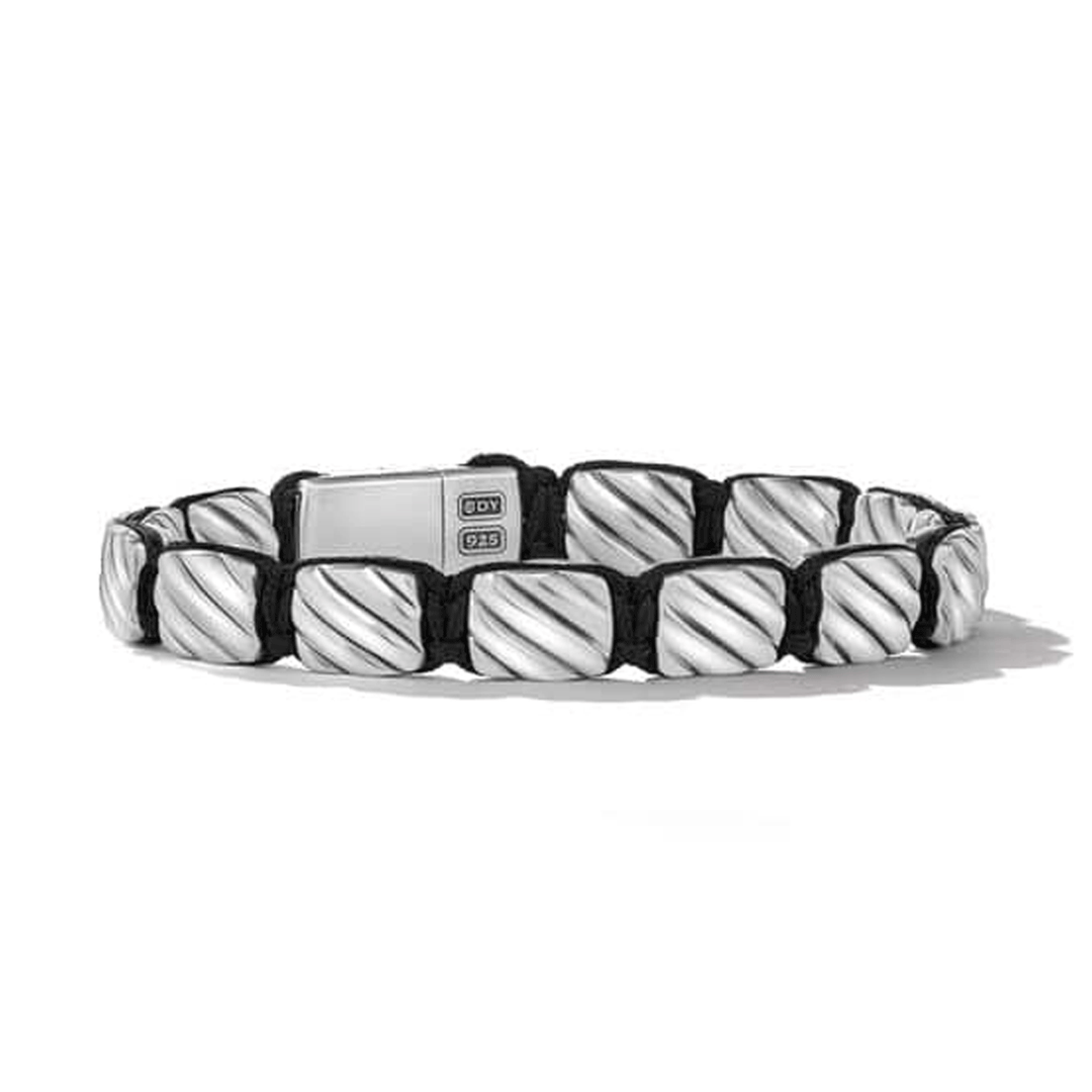 David Yurman Cable Inset Band in Sterling Silver