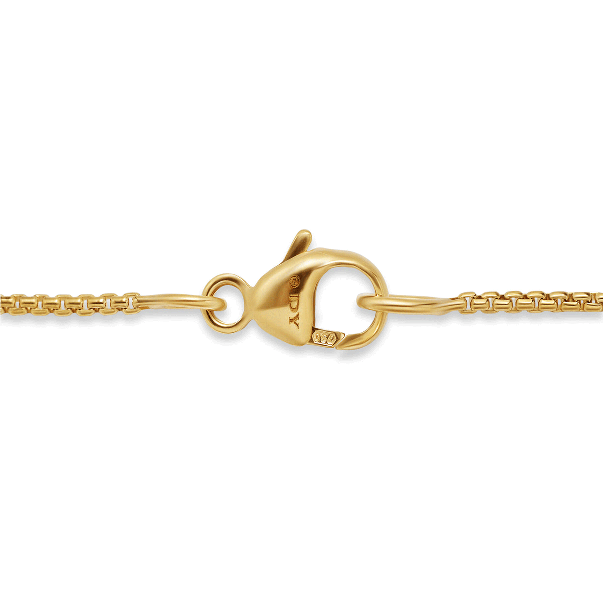 David Yurman Box Chain Necklace 18K Yellow Gold, 1.25mm 18 Inch