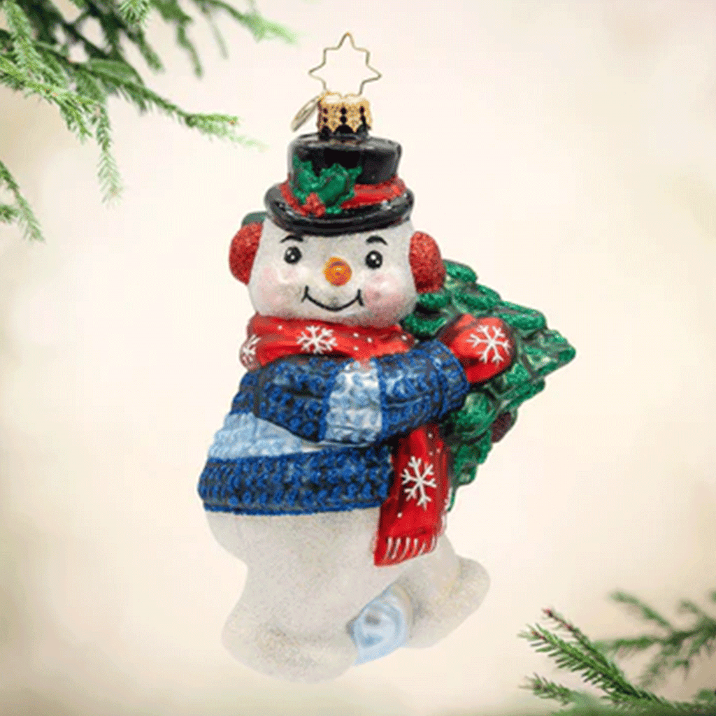 Christopher Radko Dashing Through The Snowman Ornament