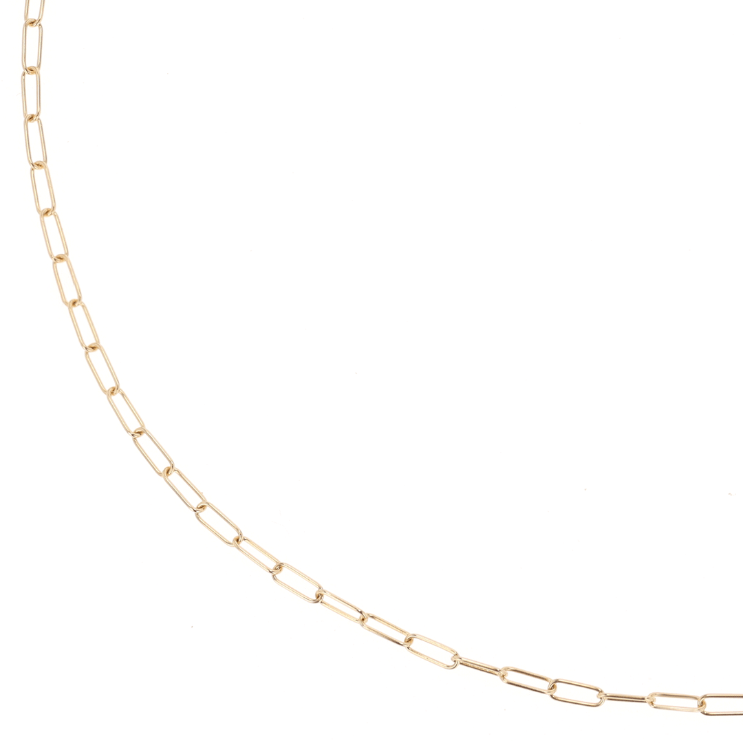 Hamilton Collection 14k Yellow Recycled Gold Extra Small 2.2mm Long Link Chain 16 Inch Necklace