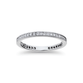 18k White Gold and Diamond .45 Total Weight Eternity Band