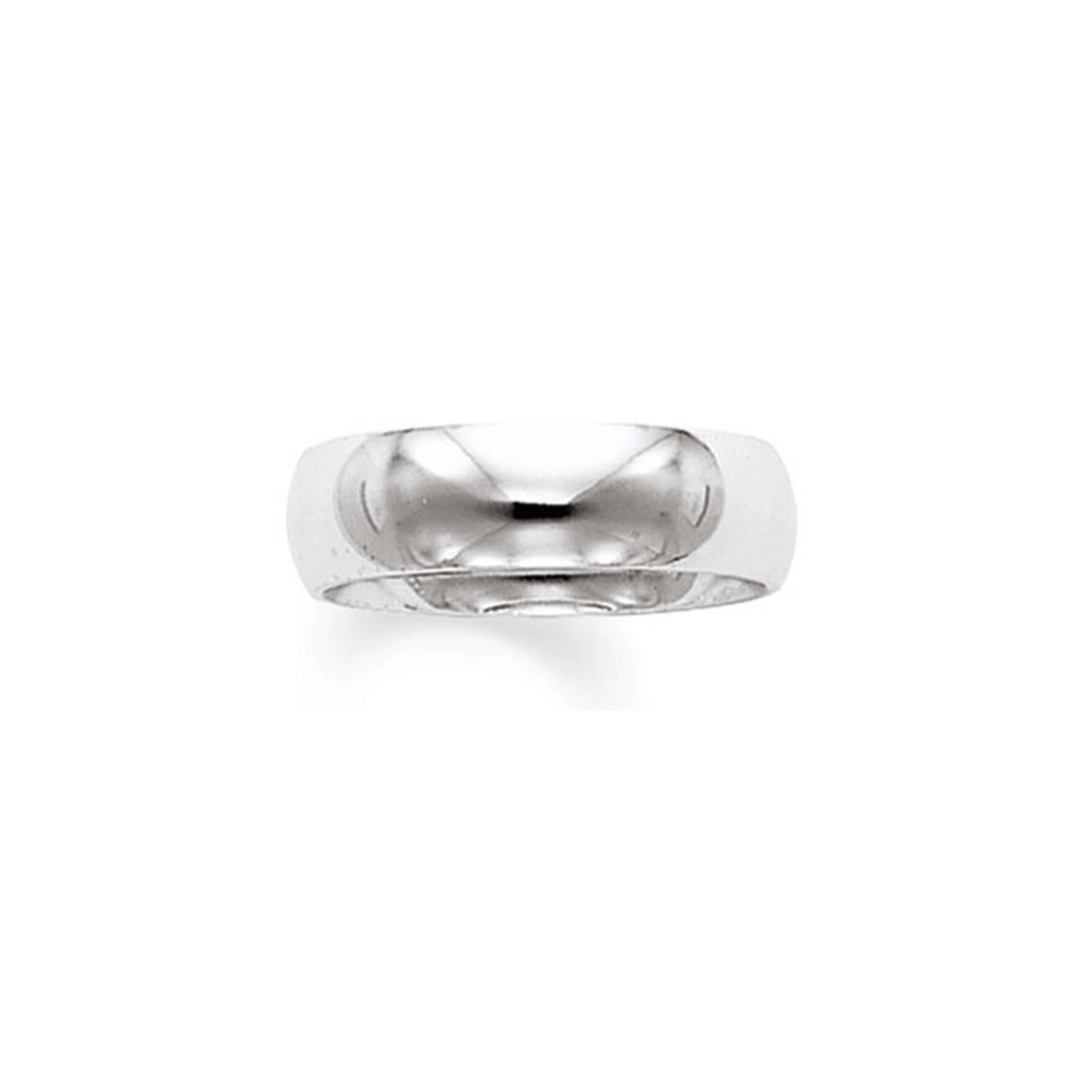 Platinum 6mm Comfort Fit Wedding Band