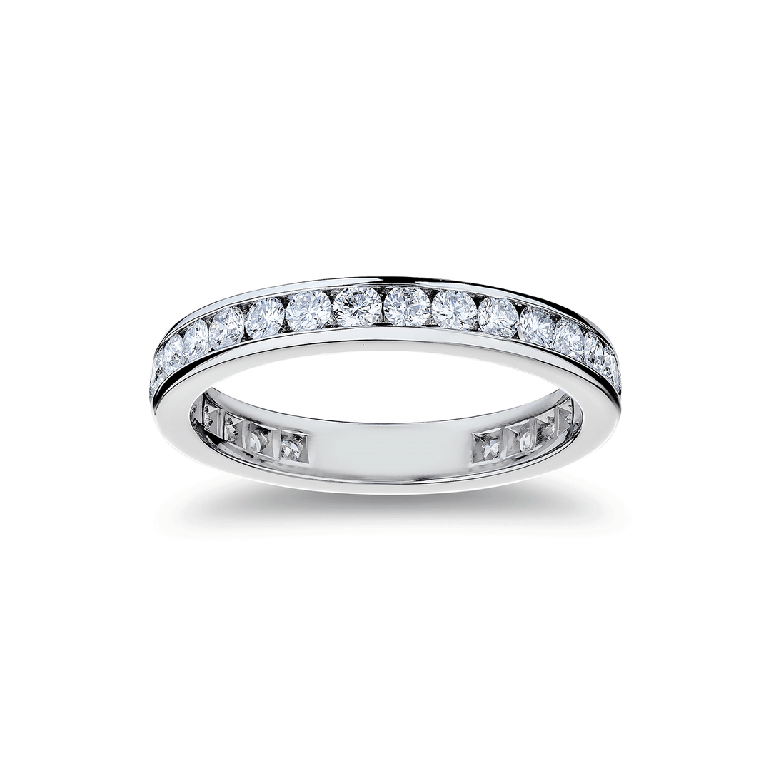 Platinum and 1.11 Total Weight Diamond Eternity Band