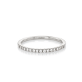 Hamilton Lisette Collection 18k White Gold and 0.15 Total Weight Diamond Half Way Band