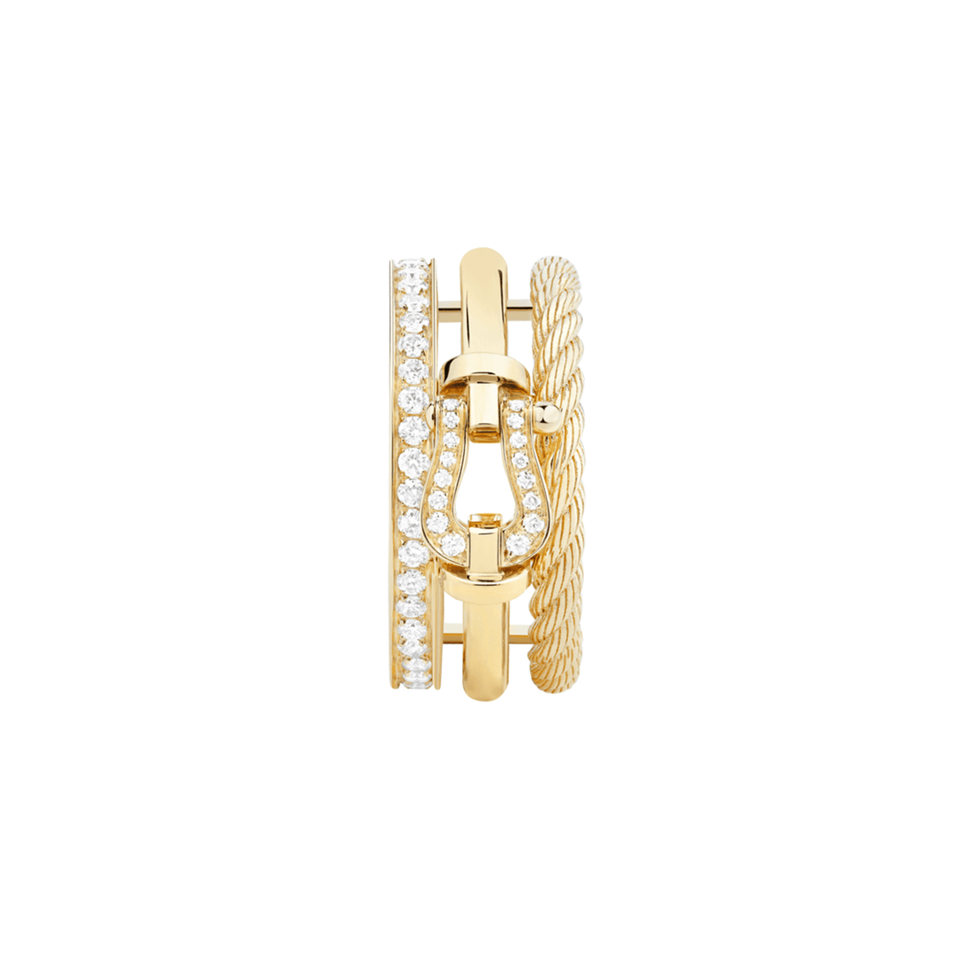 FRED Force 10 Rise 18k Yellow Gold and Diamond Ring