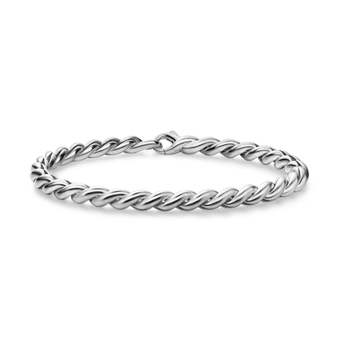David Yurman Sculpted Cable Chain Bracelet Sterling Silver, 5.7mm