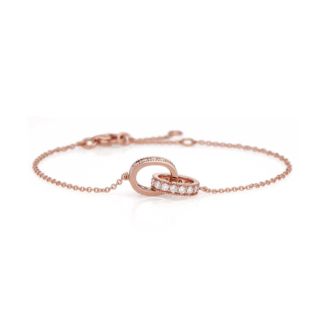 Hamilton Eternity .56 Total Weight Diamond and 18k Rose Gold Bracelet