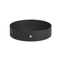 Montblanc Large Round Desk Tray in Grain Leather Black