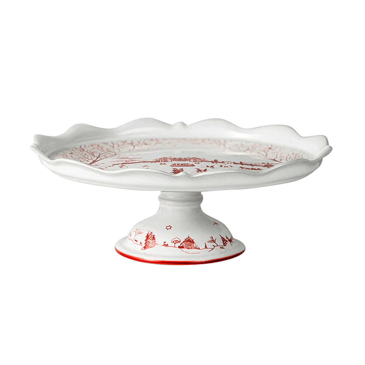 Juliska Country Estate Winter Frolic Cake Stand