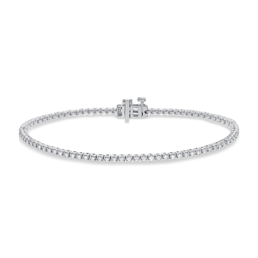 Hamilton Select 14k Gold Diamond Line Bracelet