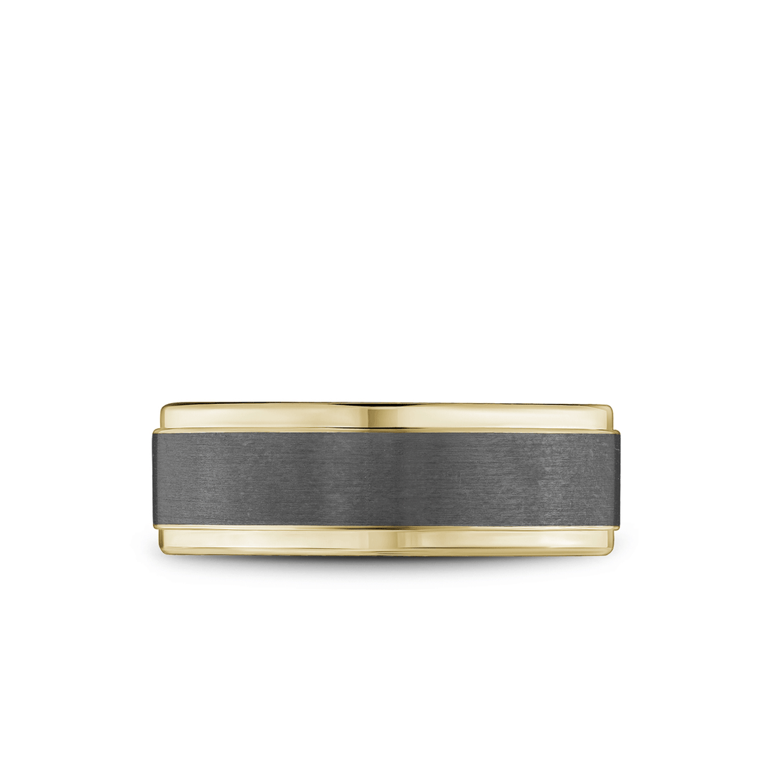 14k Gold and Tantalum 6mm Wedding Band