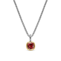 David Yurman Mini Cushion Cut Amulet in Rhodolite Garnet