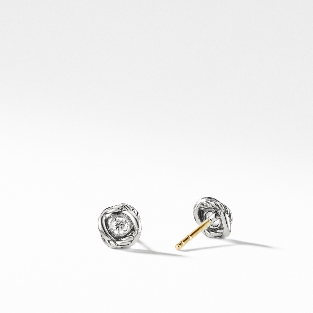 David Yurman Infinity Earrings with Diamonds