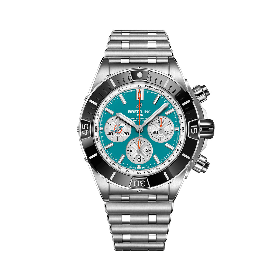 Breitling Super Chronomat B01 44 Dolphins NFL Edition #AB0161C1L2A1