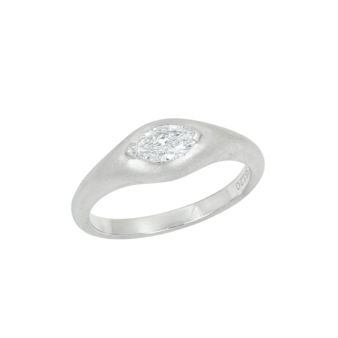 Etho Maria Platinum and Marquise Diamond Ring